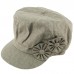 Summer Floral Linen Cotton 8 Panel Newsboy Gatsby Round Cabbie Cap Hat  eb-98994882